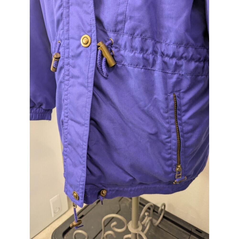 Vintage Fera Skiwear Jacket Blue Purple Women's S/M Ski Retro 90s Hearts - Picture 10 of 15